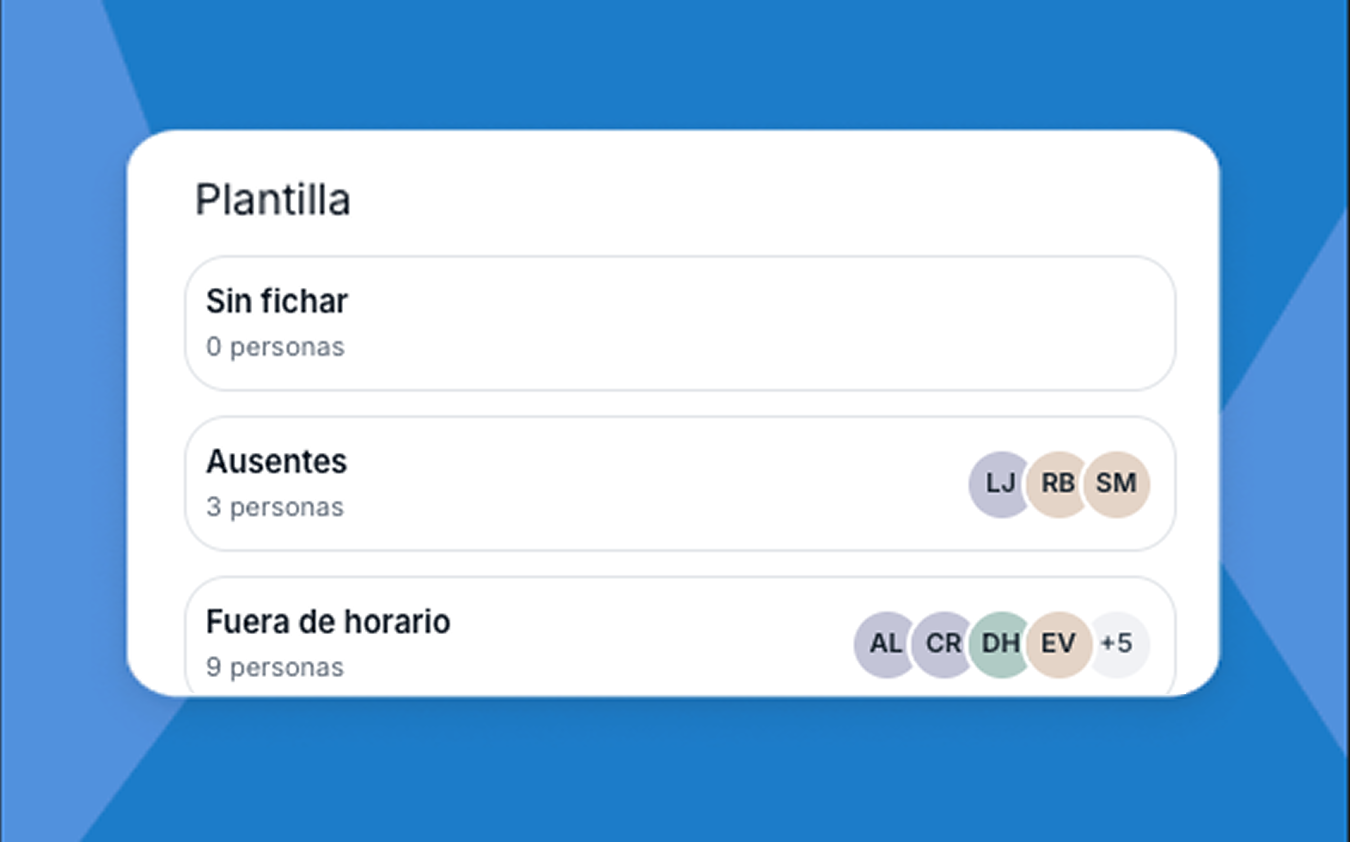 Ausencias en piloto automático