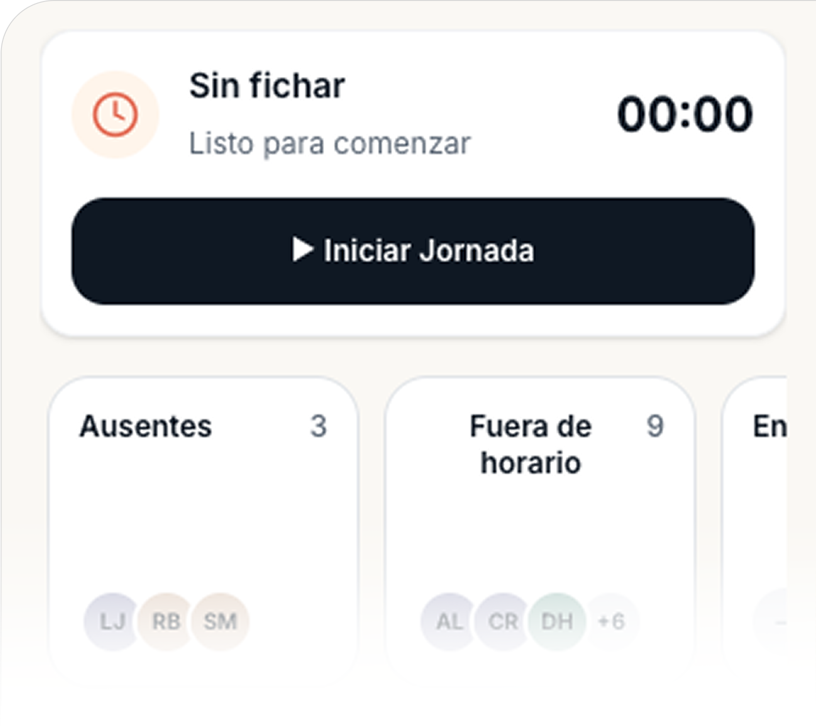 Cuadraje de fichajes inteligente
